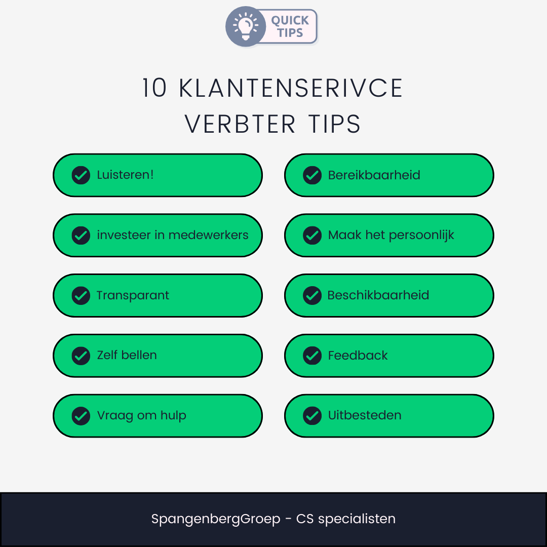 10 Customer service improvement tips