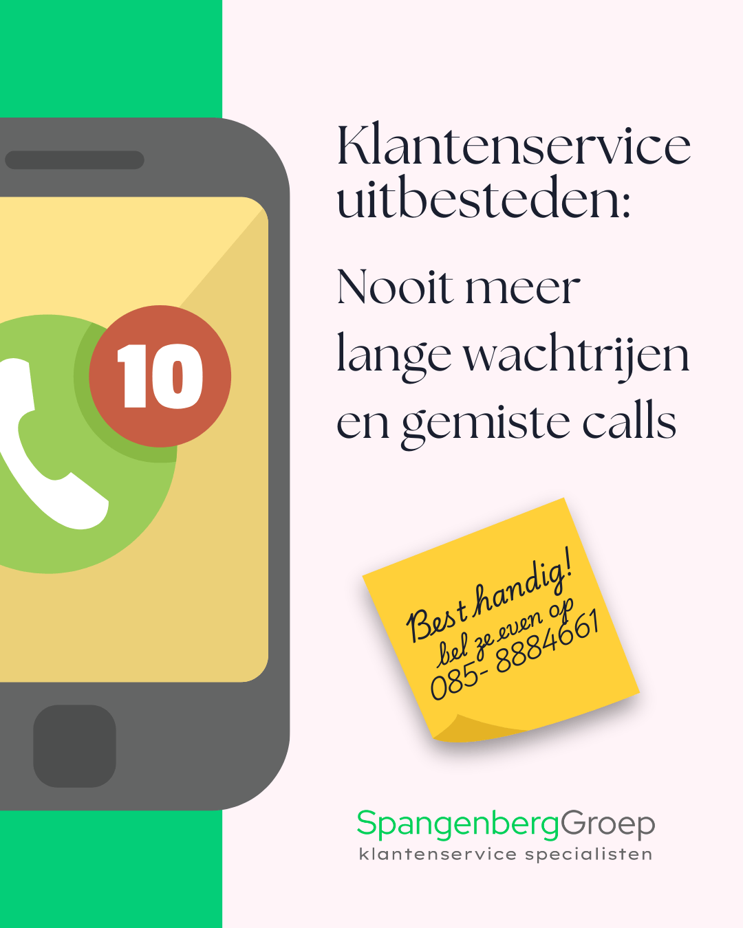 Klantenservice uitbesteden: Nooit meer lange wachtrijen en gemiste calls - SpangenbergGroep